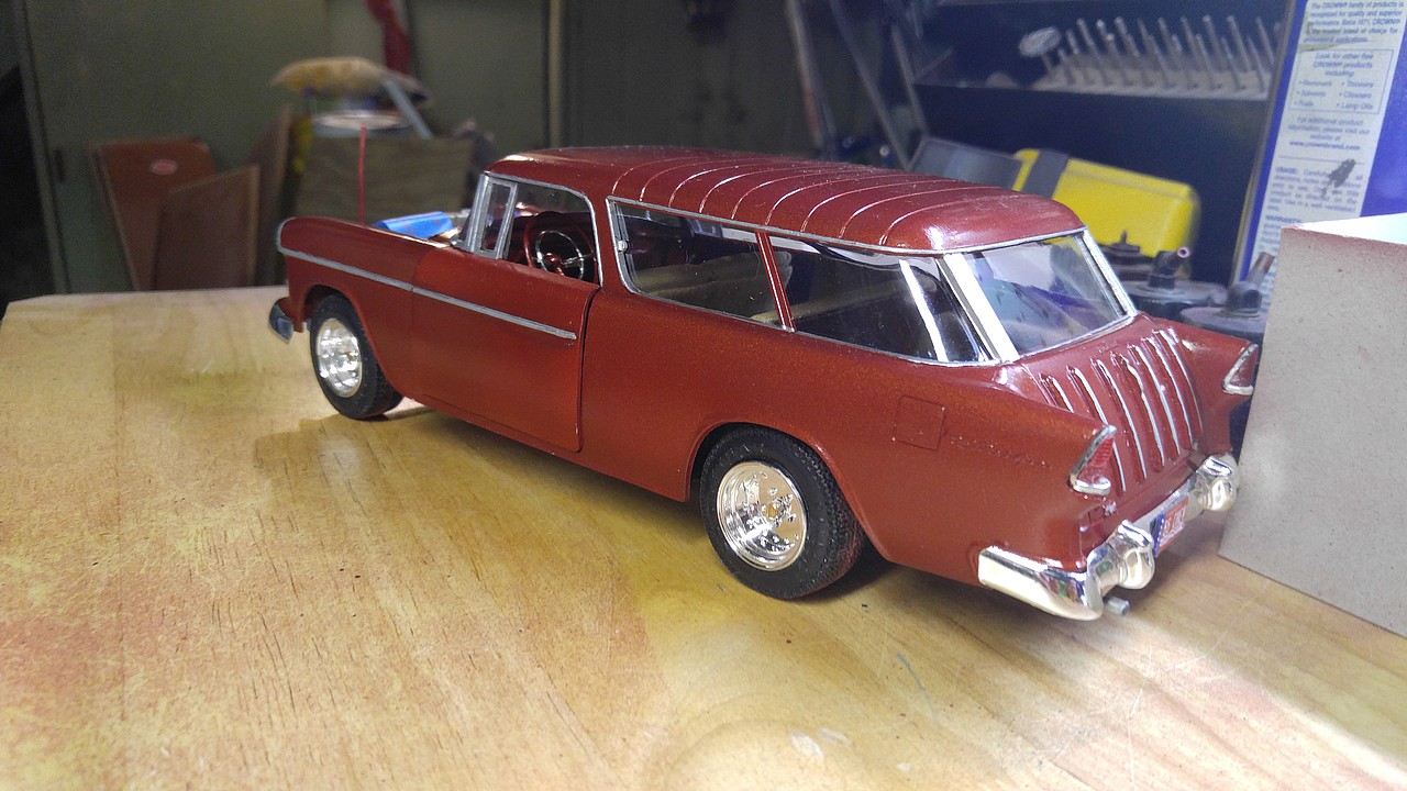 1955 Chevy Nomad Wagon -- Plastic Model Car Kit -- 1/16 Scale -- #1005