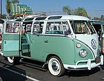 Revell-Germany VW T1 Samba Bus Lufthansa 1/24 Scale Plastic Model Vehicle Kit #07436