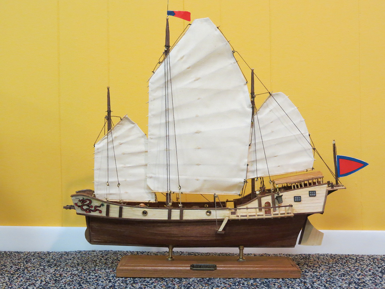 Gallery Pictures Latina 1 60 Red Dragon Chinese Junk Wood Ship Kit