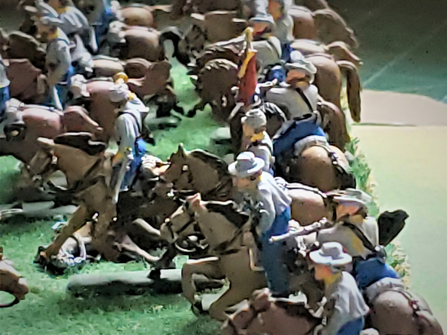 Confederate Cavalry Plastic Model Military Figure Kit 1/72 Scale