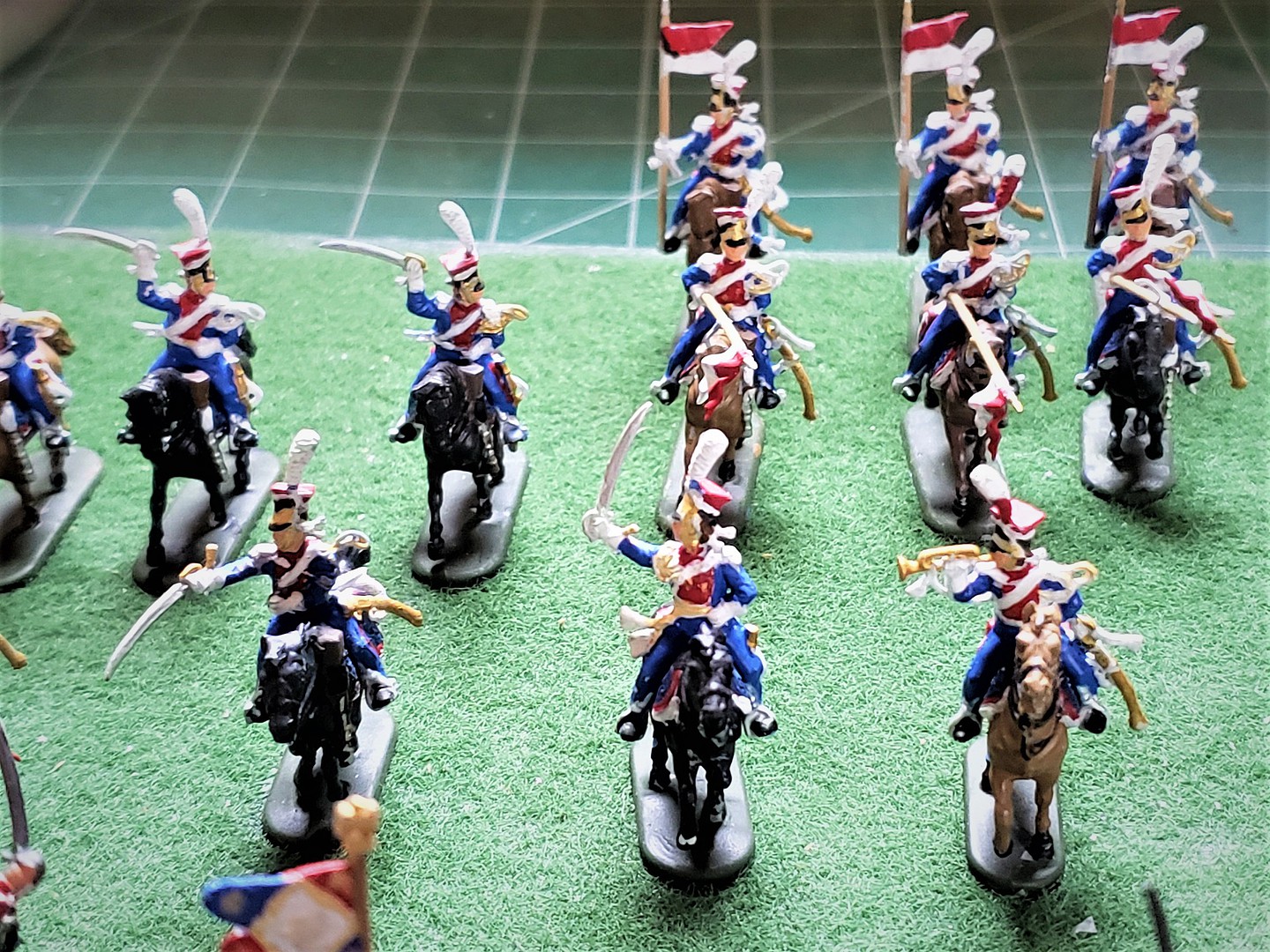 Napoleonic Wars French Light Cavalry Plastic Model Military Figure