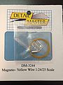 Detail-Master Street Magneto Yellow Wire Plastic Model Vehicle Accessory Kit 1/24-1/25 Scale #3244