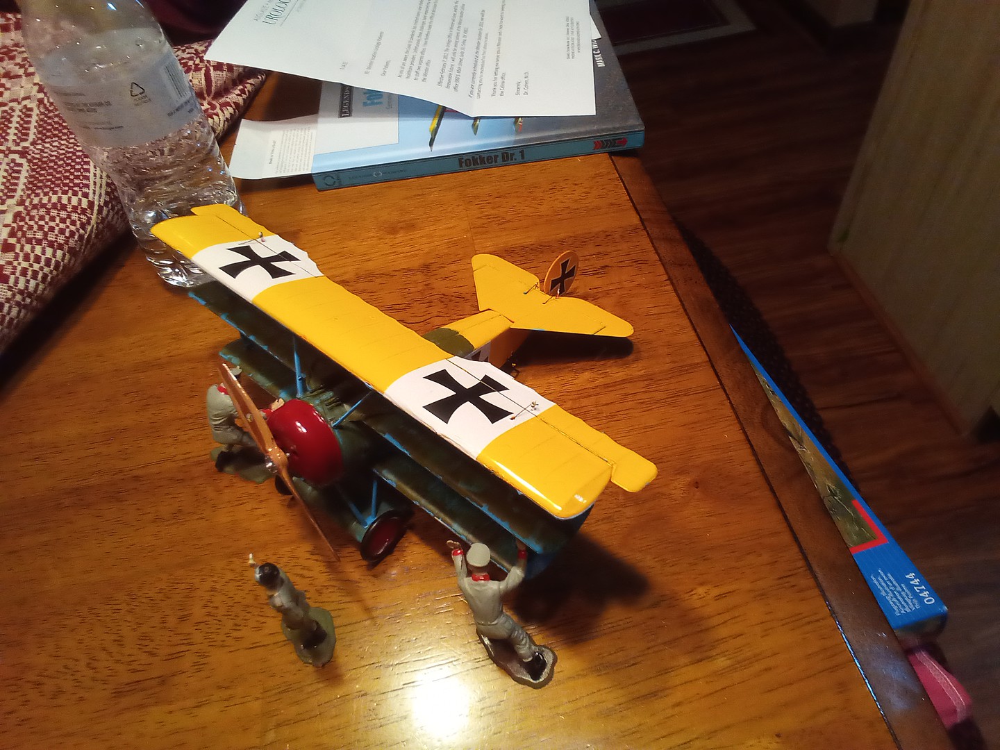 Fokker Dr I Manfred Von Richthofen Triplane Plastic Model Airplane