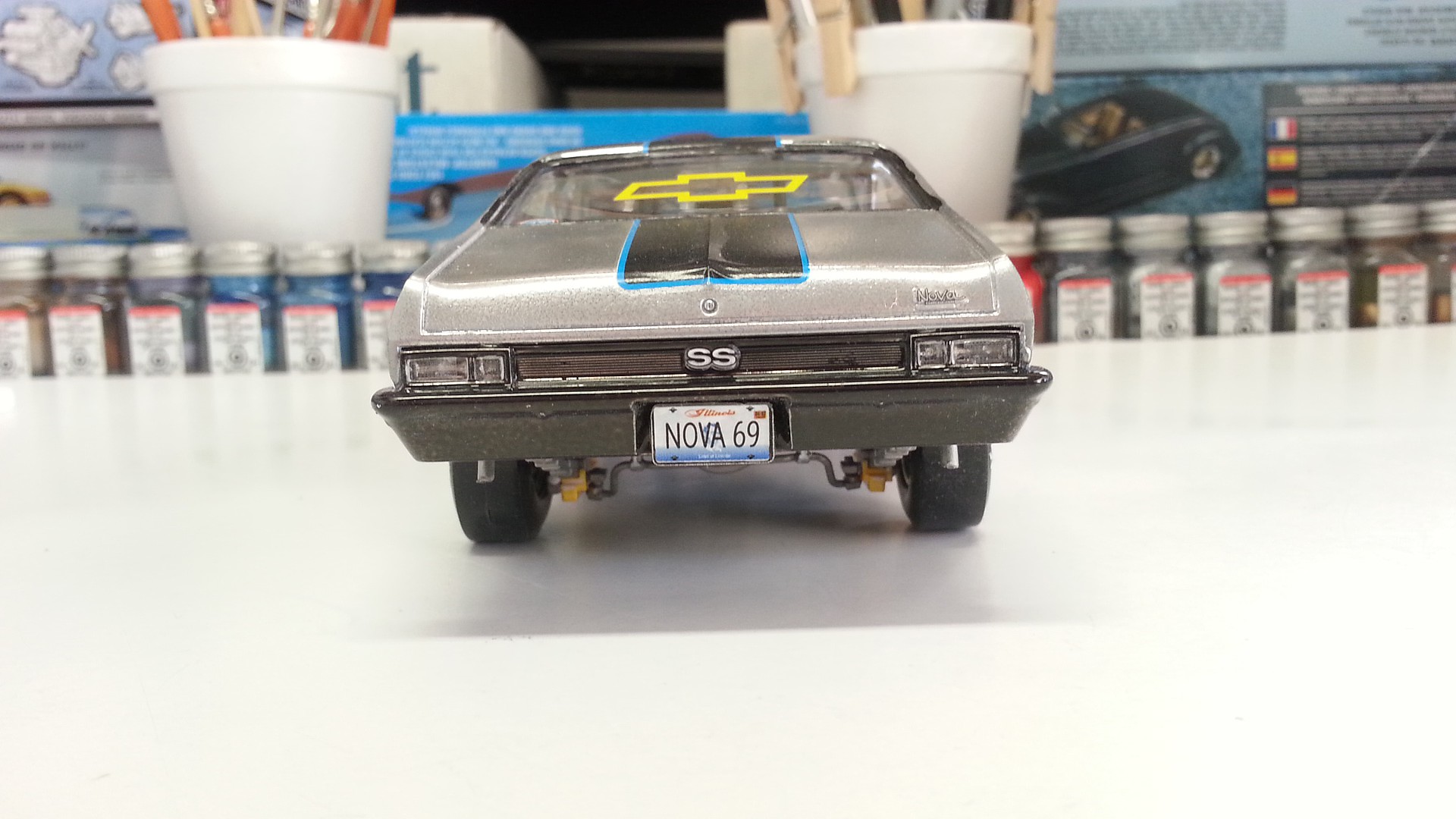 Revell-Monogram 1969 Chevy Nova SS Plastic Model Car Kit 1/25 Scale #852098
