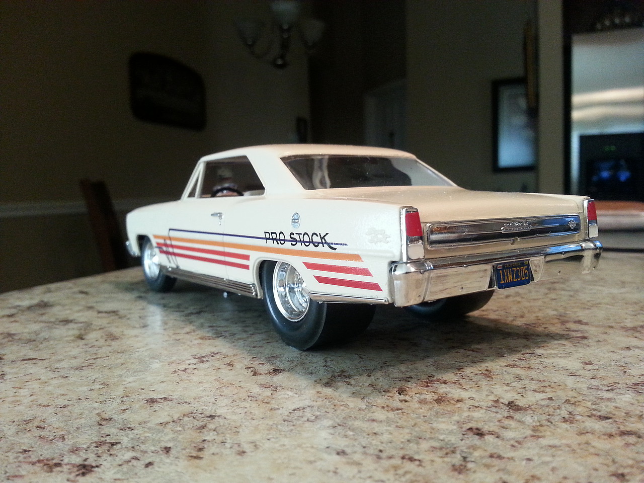 AMT 1966 Chevy Nova Pro Street Plastic Model Car Kit 1/25 Scale #636