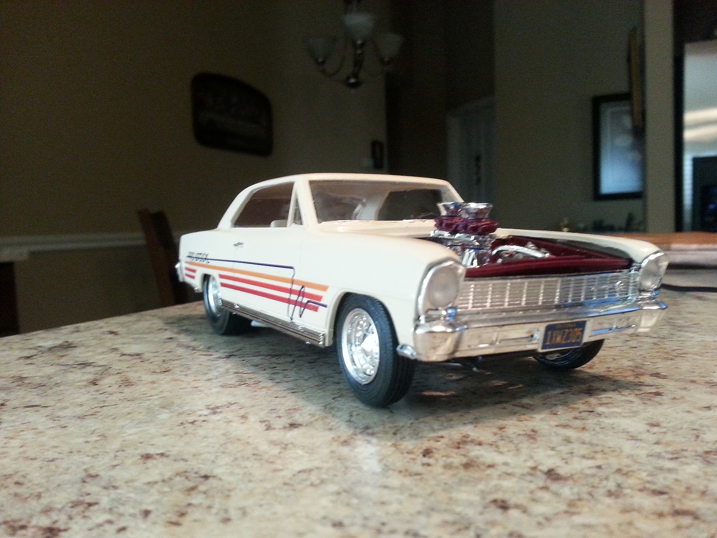AMT 1966 Chevy Nova Pro Street Plastic Model Car Kit 1/25 Scale #636
