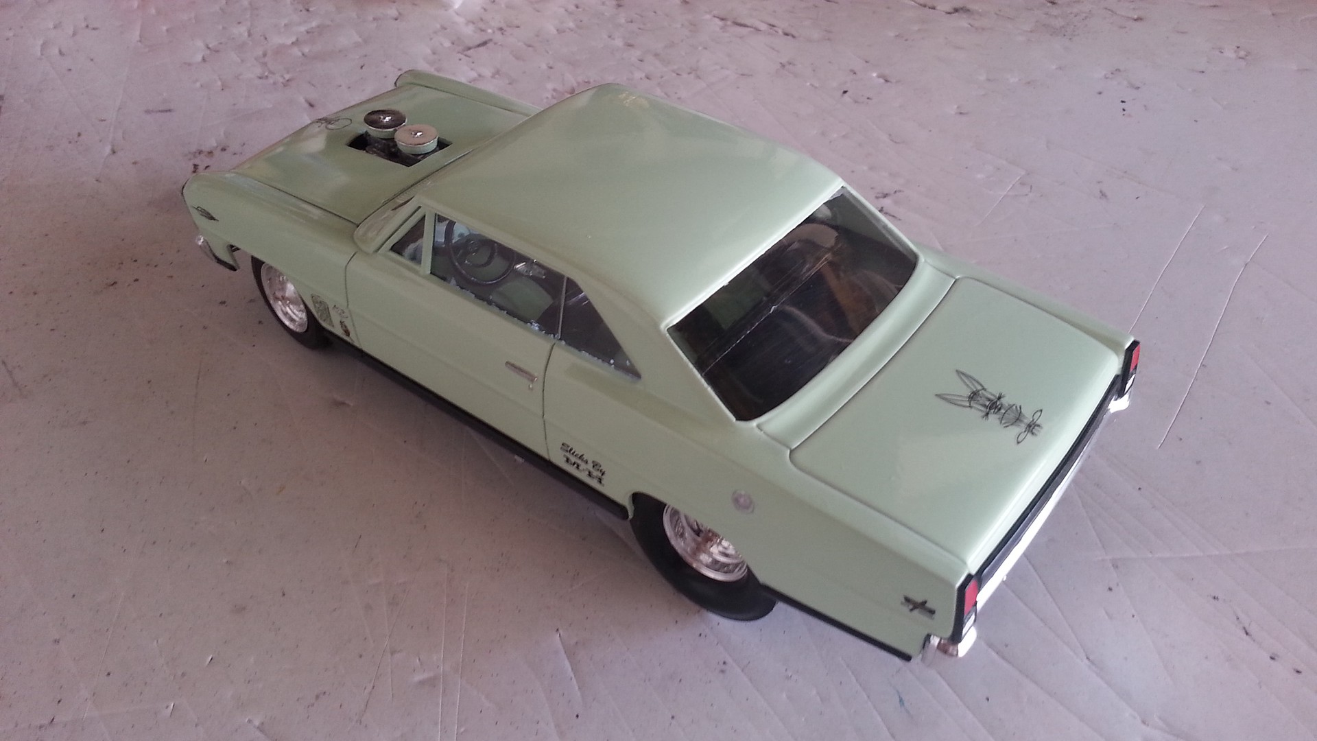 AMT 1966 Chevy Nova Pro Street Plastic Model Car Kit 1/25 Scale #636