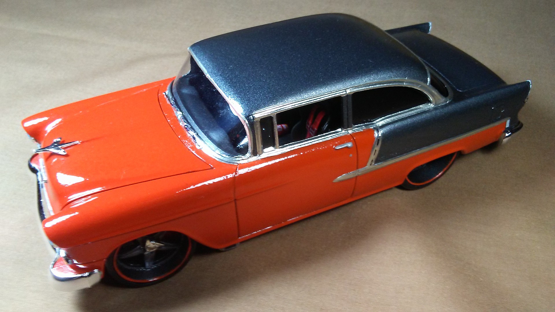 1955 Chevy Bel Air Sedan Plastic Model Car Kit 125 Scale