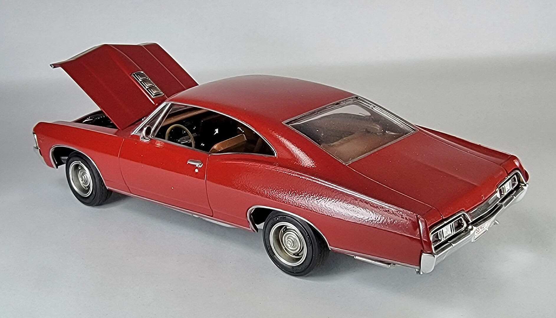 1967 Chevy Impala SS Stock Plastic Model Car Kit 1 25 Scale