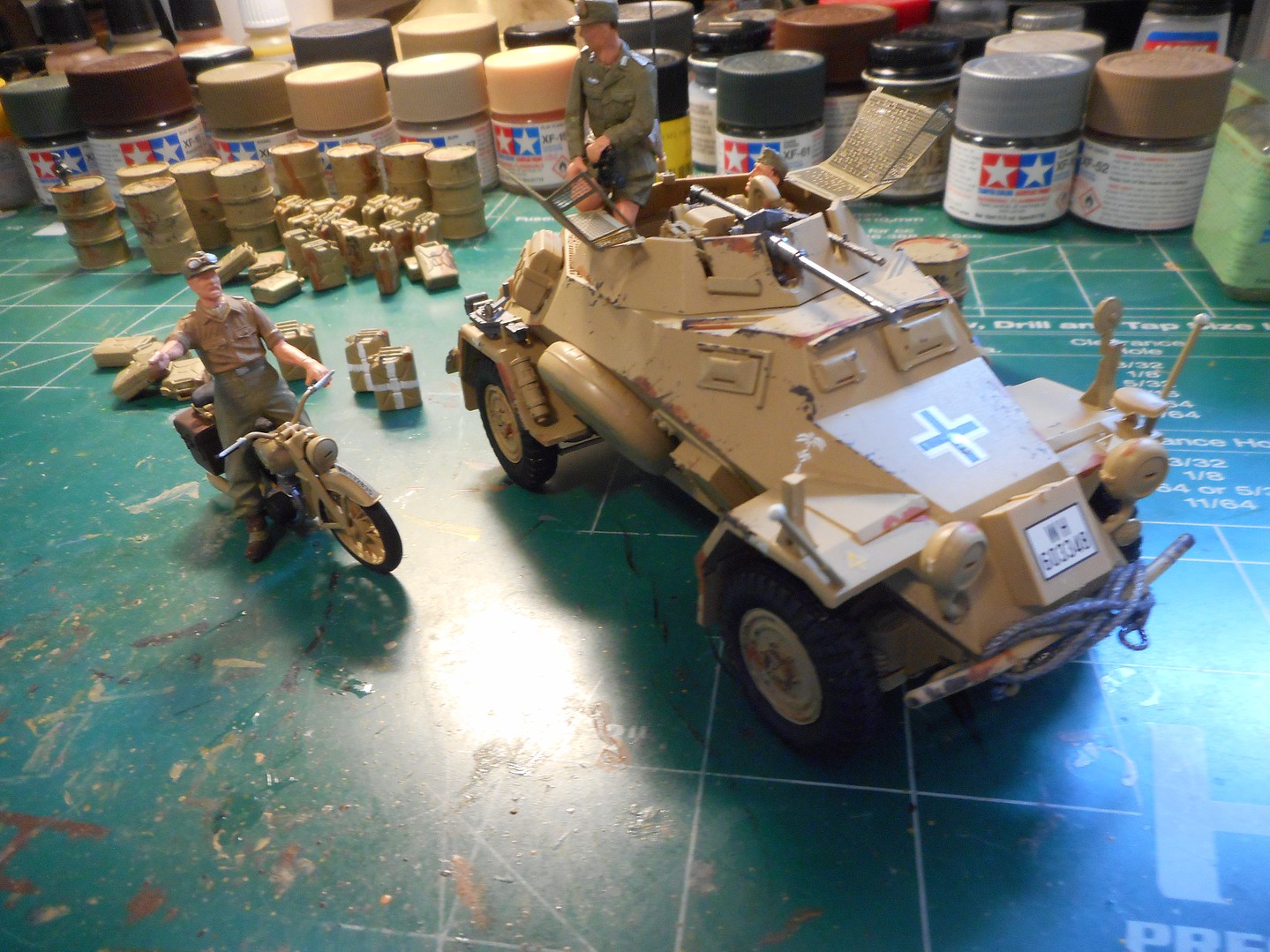 Tamiya Sd.Kfz.222 North Africa Plastic Model Military Vehicle Kit 1/35 Scale #35286