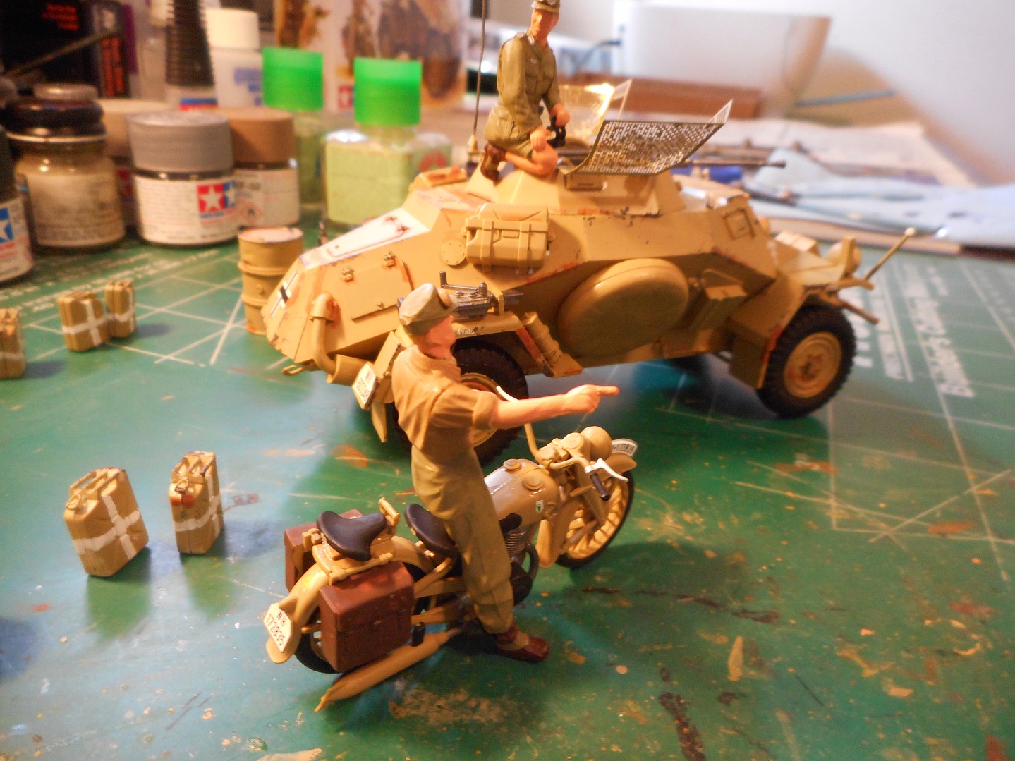 Tamiya Sd.Kfz.222 North Africa Plastic Model Military Vehicle Kit 1/35 Scale #35286