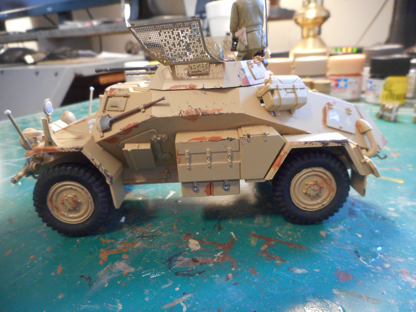 Tamiya Sd.Kfz.222 North Africa Plastic Model Military Vehicle Kit 1/35 Scale #35286