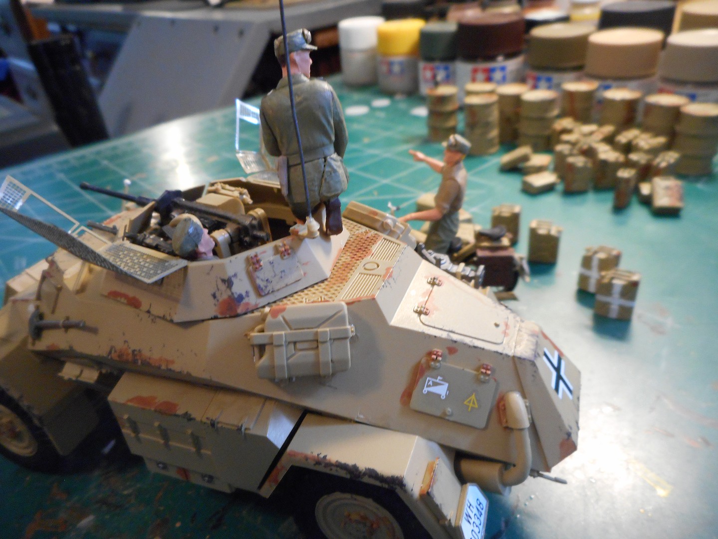 Tamiya Sd.Kfz.222 North Africa Plastic Model Military Vehicle Kit 1/35 Scale #35286