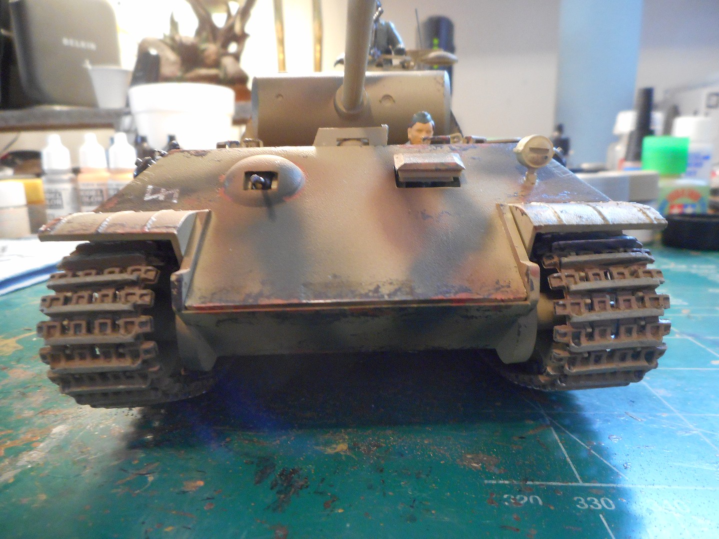 Tamiya German Panther Medium Tank Plastic Model Military Vehicle Kit 1/35 Scale #35065