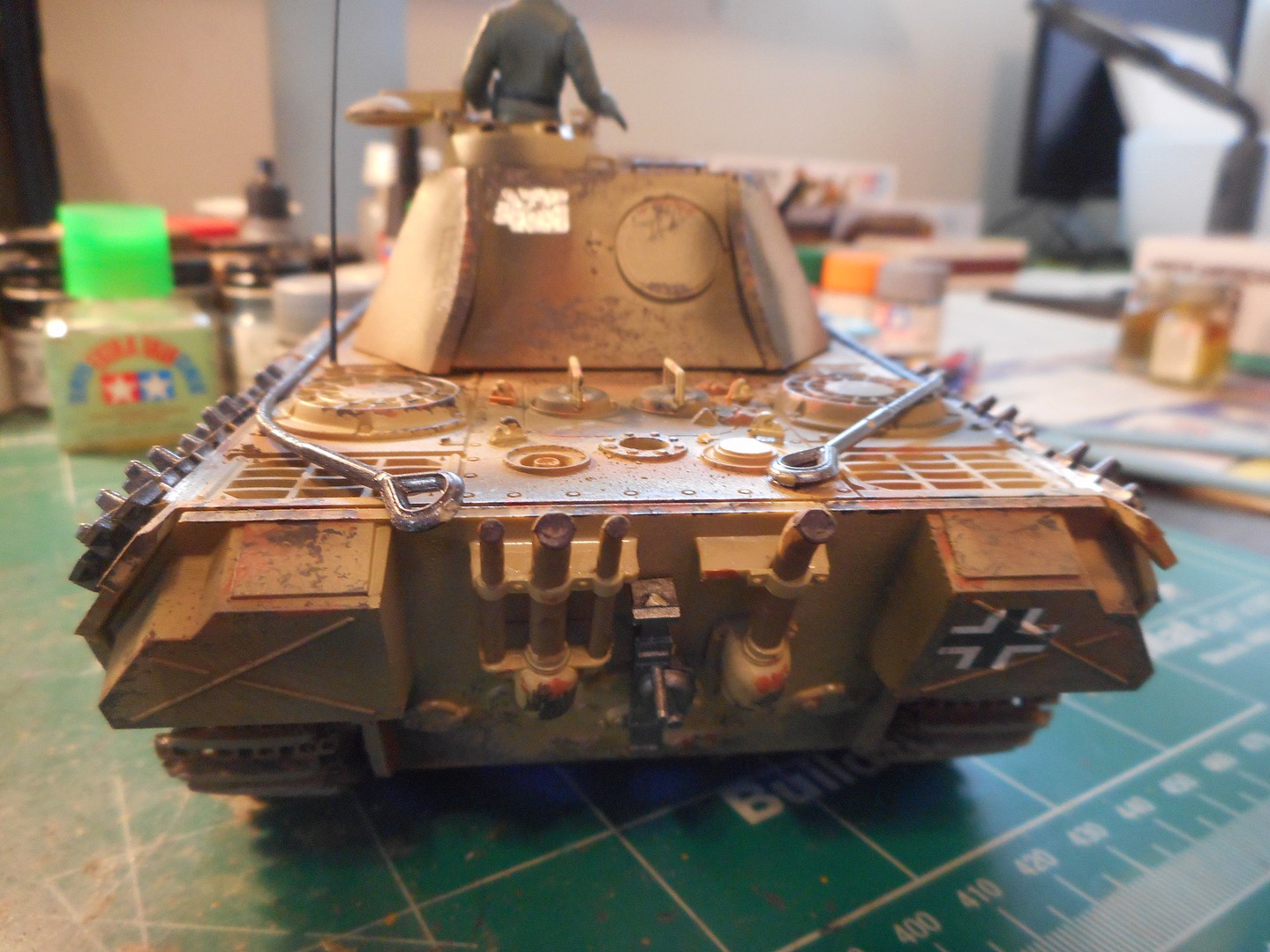 Tamiya German Panther Medium Tank Plastic Model Military Vehicle Kit 1/35 Scale #35065