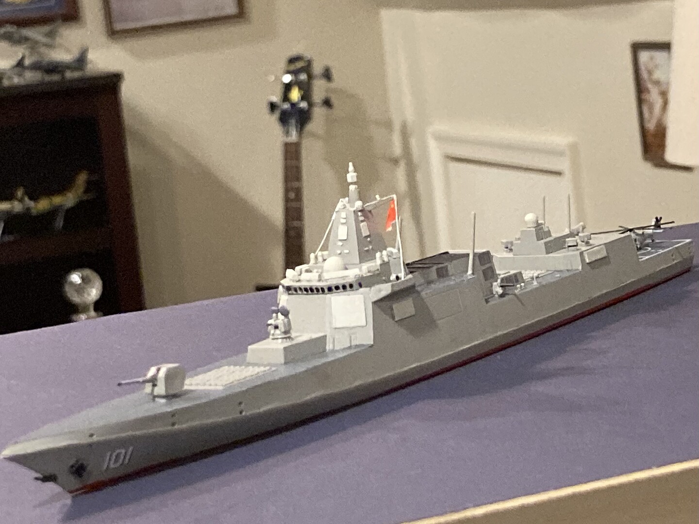 Pla Chinese Navy Type Destroyer Plastic Model Military Ship Kit