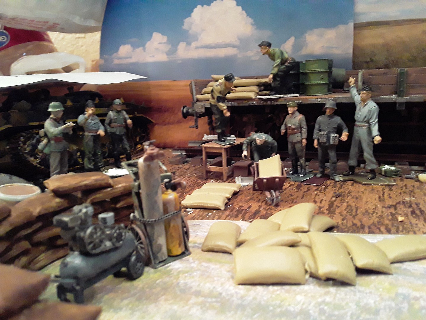 Tamiya Sand Bag Set Plastic Model Military Diorama Kit 1/35 Scale #35025