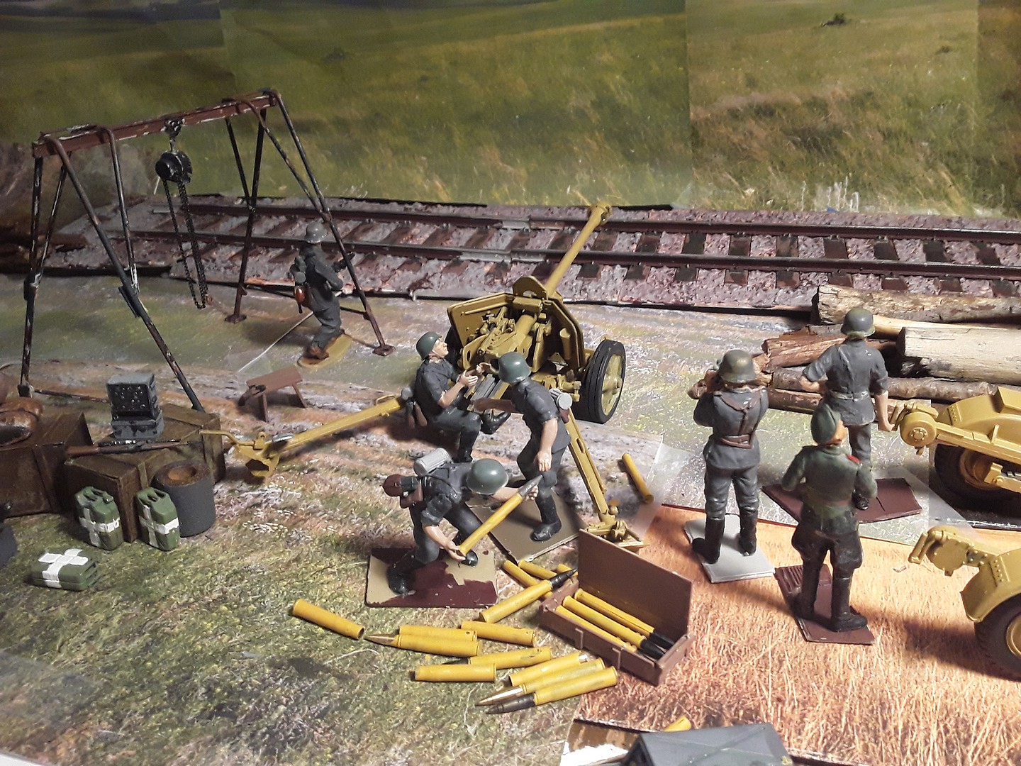 German 75mm AntiTank Gun Plastic Model Military Diorama Kit 1/35