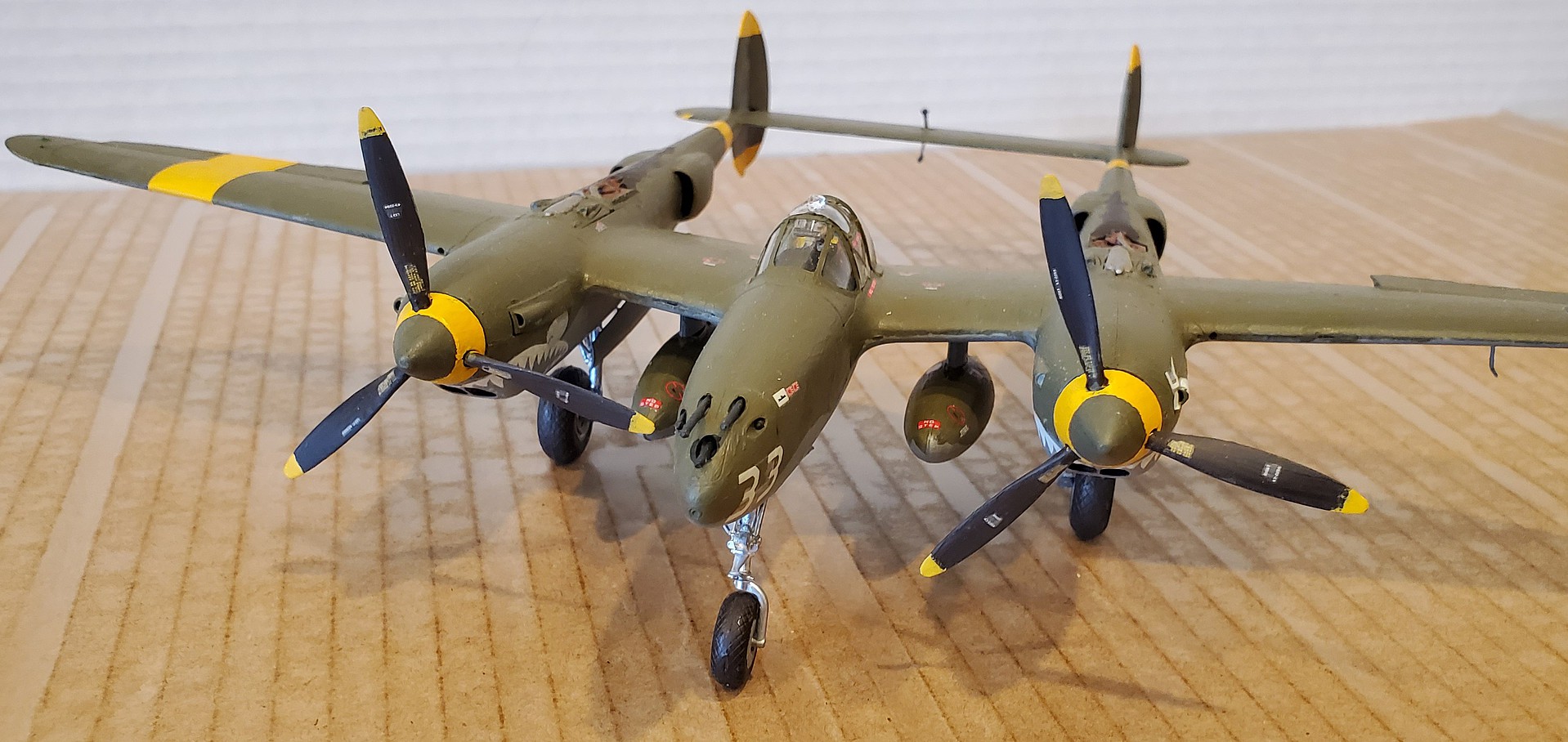 NYA Lockheed P38 F/G Lightning Plastic Model Airplane Kit 1/48 Scale 61120 pictures