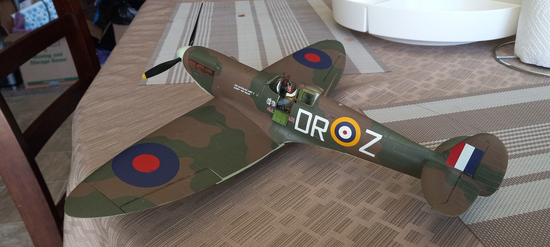 Spitfire Mk II Aces High Iron Maiden Fighter Plastic Model Airplane