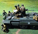 U.S. M8 Lt Armored Car Greyhound Combat