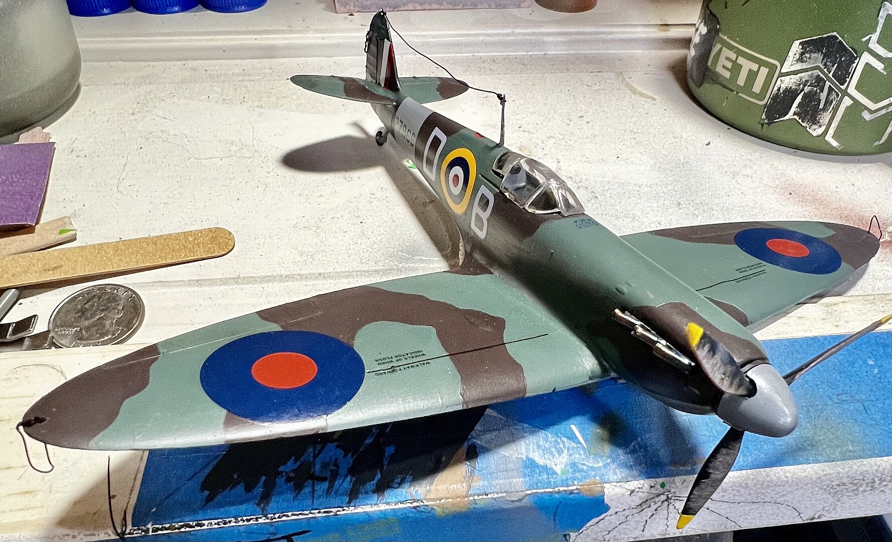 Supermarine Spitfire Mk Ii Plastic Model Airplane Kit Scale