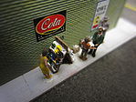 Woodland Scenic Accents Newsstand w/4 Figures N Scale Model Railroad Figure #a2191