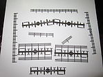 Peco Flexible Brown Log Type Fencing (5) Model Railroad Building Accessory HO Scale #lk45