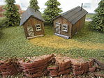 JV Bunkhouses Wood Kit (2) N Scale Model Railroad Building #1011