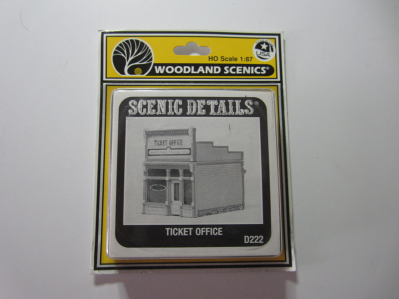 Scenic Detail Ticket Office Kit Unpainted Metal Ho Scale Model