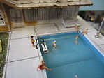 Preiser Children at the Pool Model Railroad Figures N Scale #79091
