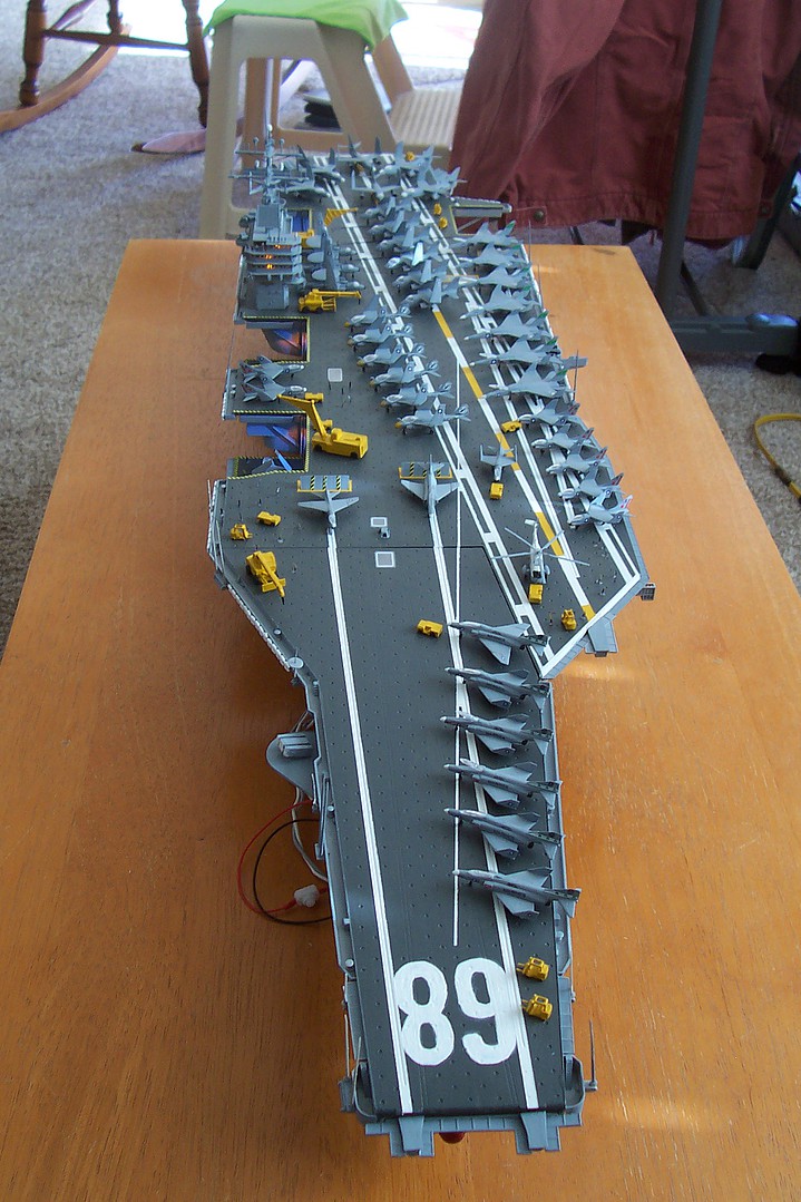 USS Nimitz CVN68 1975 Aircraft Carrier Plastic Model Military Ship