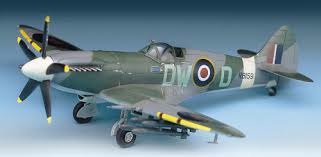 Spitfire Mk Ixc Raf Fighter Plastic Model Airplane Kit Scale