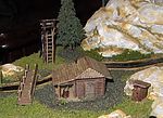 Model-Power Cabin with Lookout & Bridge Kit N Scale Model Railroad Building #1582