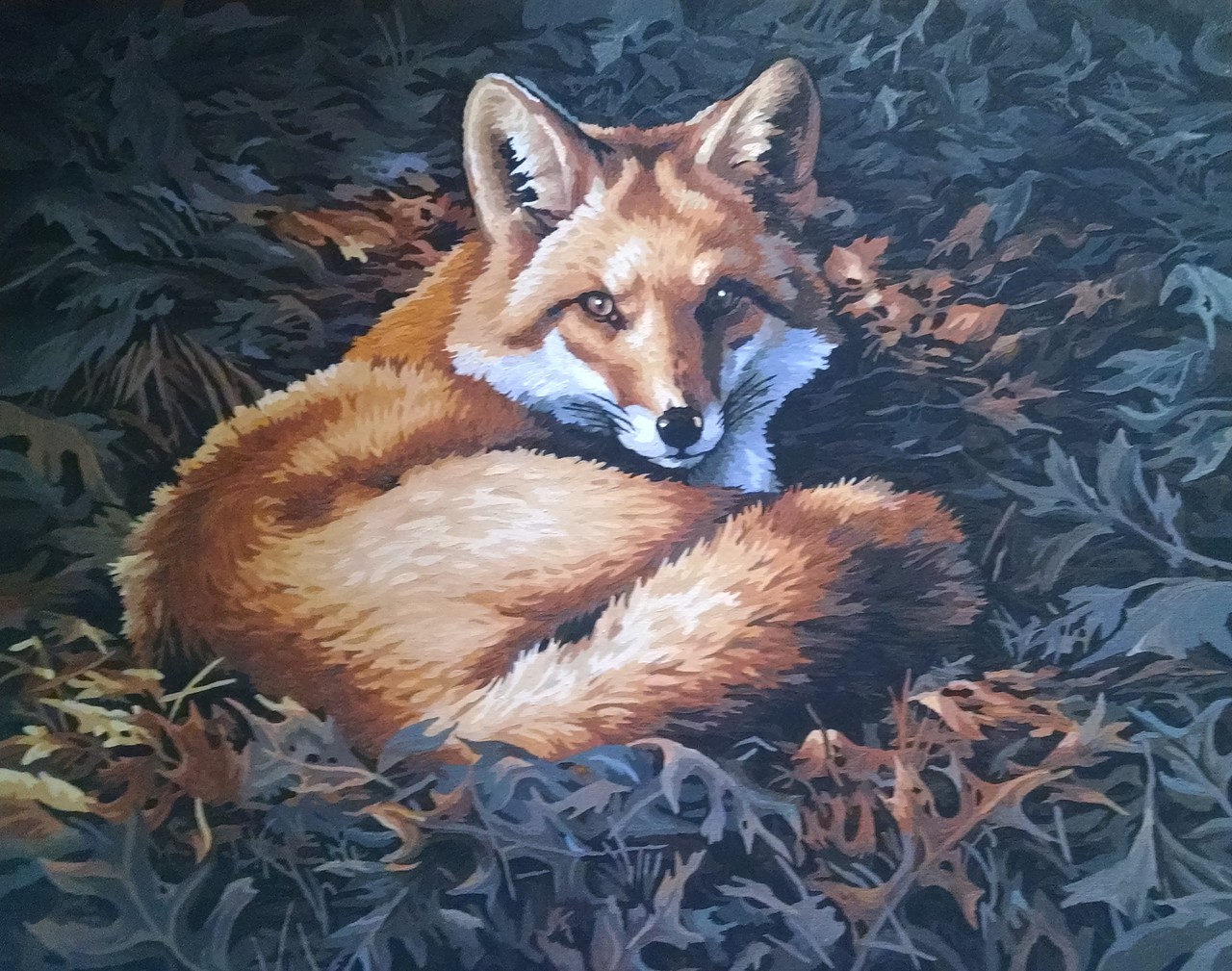 Dimensions Sunlit Fox Paint By Number Kit #91380