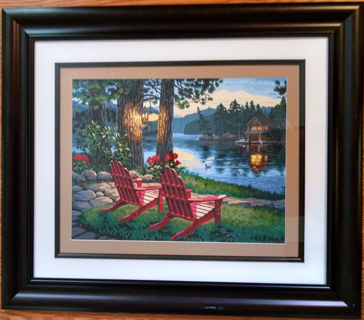 Dimensions Adirondack Evening Paint By Number Kit #91357