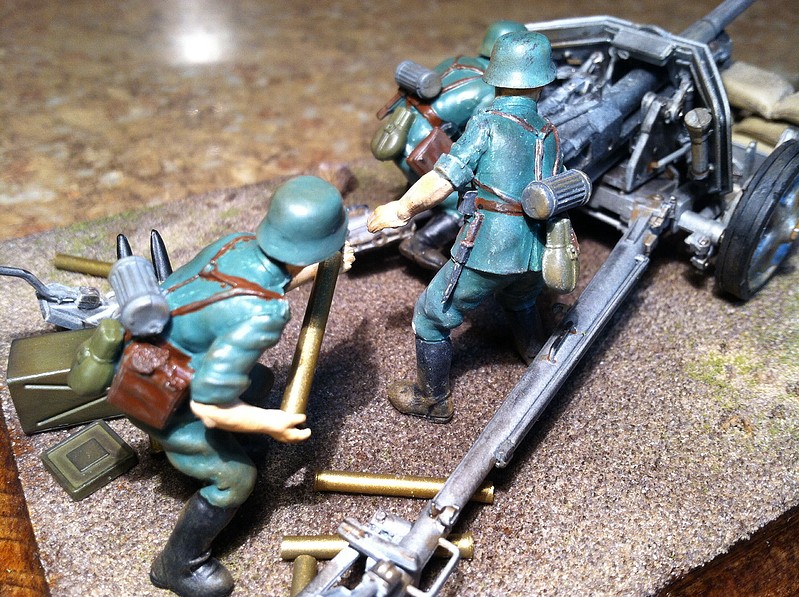 Tamiya German 75mm Anti-Tank Gun Plastic Model Military Diorama Kit 1/35 Scale #35047