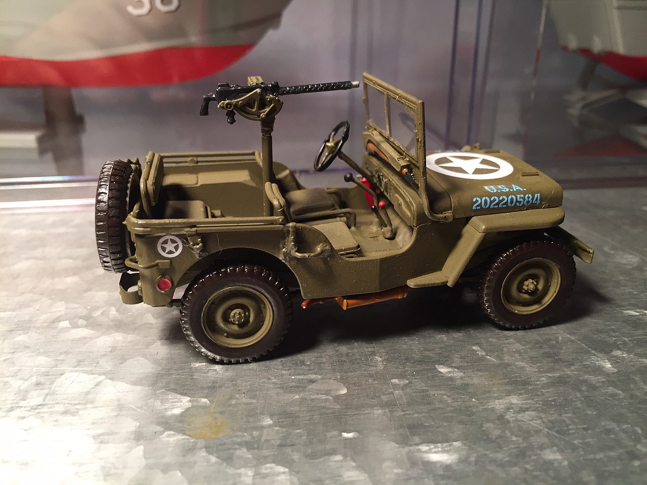 US Willys MB Jeep Plastic Model Military Vehicle Kit