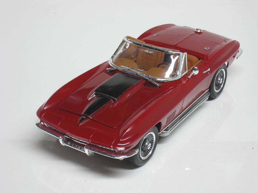 Corvette Convertible Plastic Model Car Kit Scale Pictures By
