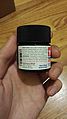 Acrylic X1 Black 3/4 oz