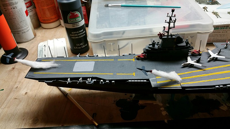 Hasegawa U.S.S. Ticonderoga Plastic Model Aircraft Carrier Kit 1/700 Scale #49710