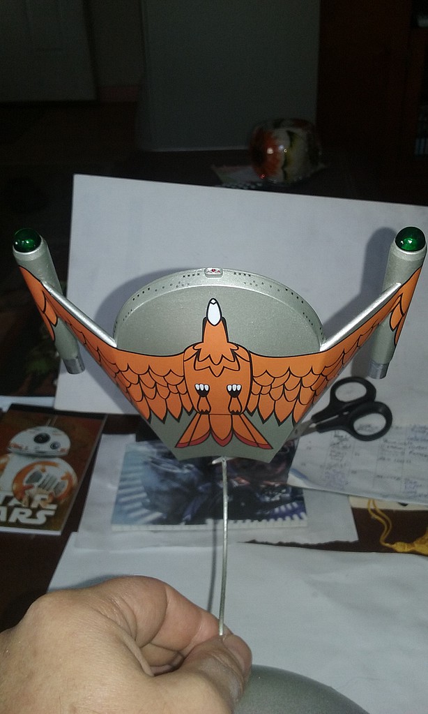 Polar-Lights Star Trek Romulan Bird of Prey Science Fiction Plastic Model Kit 1/1000 Scale #934