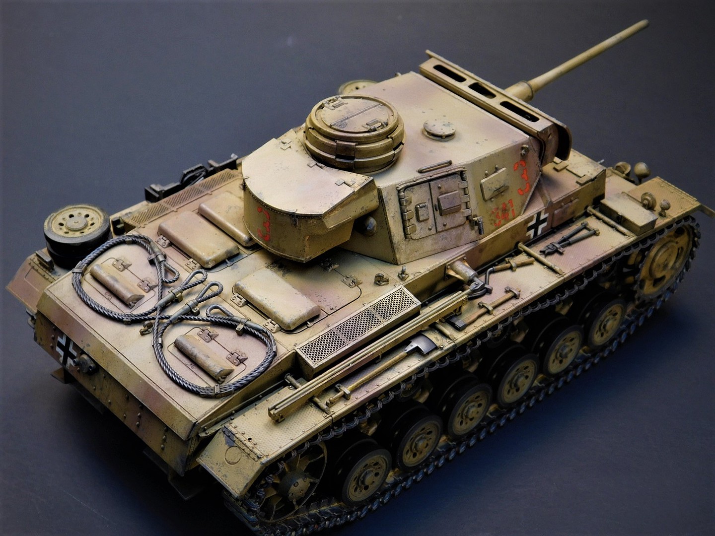 German Panzer III Ausf J Tank North Africa Plastic Model Tank Kit