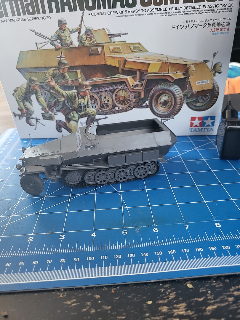 German Hanomag Sd Kfz Halftrack Plastic Model Military