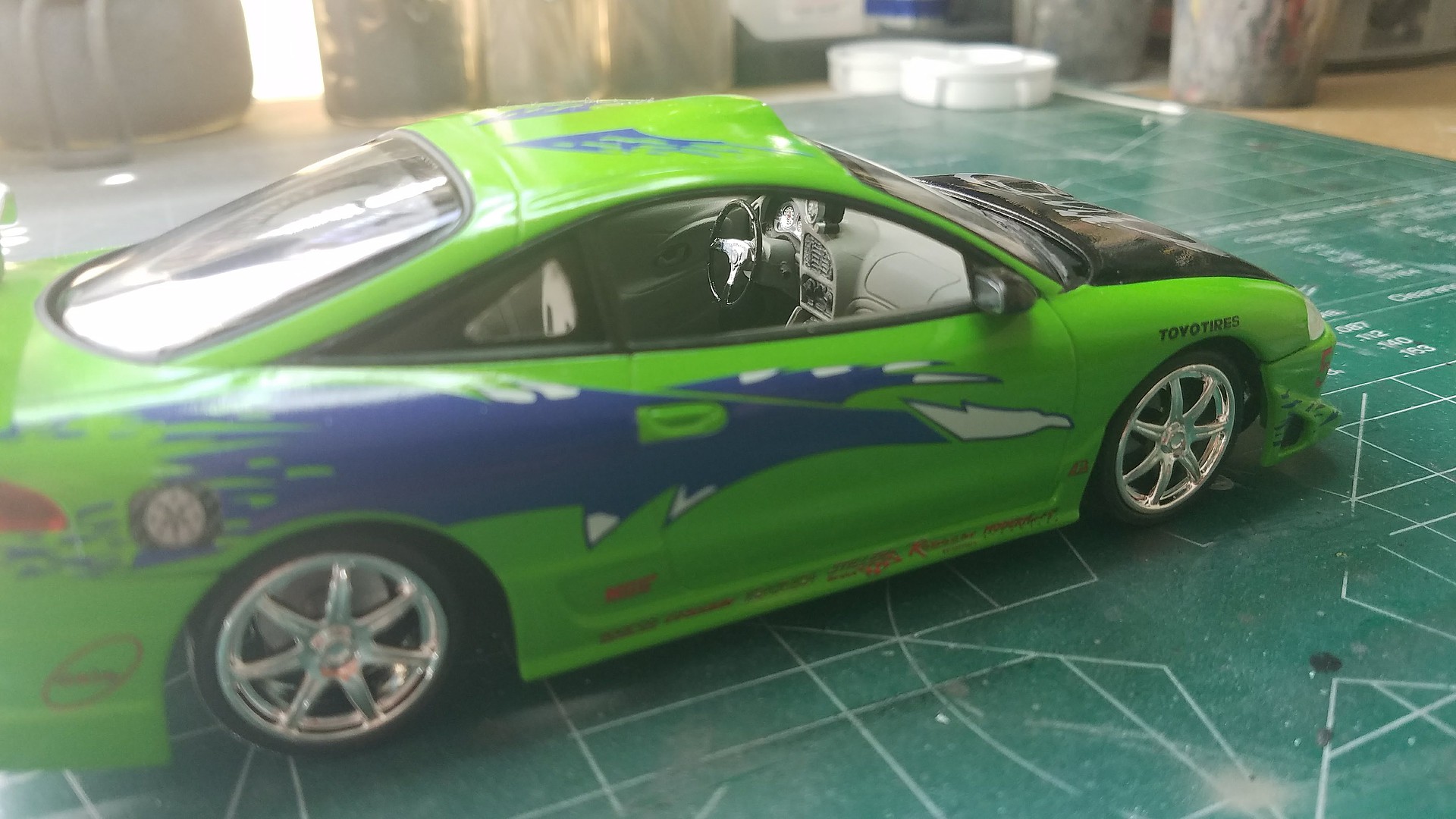 Fast Furious Brian S Mitsubishi Eclipse Plastic Model Car Kit 1