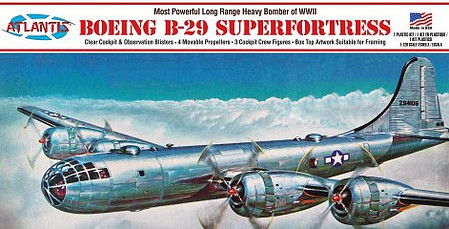 Atlantis Boeing B-29 Superfortress Plastic Model Airplane Kit 1/120 Scale #208