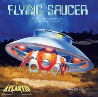 Atlantis Fling Saucer w/ Clear Dome Science Fiction Plastic Model Kit 1/72 Scale #256