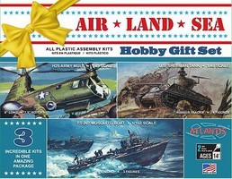 Atlantis US Navy Air, Land & Sea Set Plastic Model Military Vehicle Kit #9001