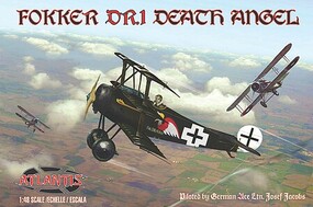 Atlantis 1/48 Atlantis Fokker DR. Death Angel With Trading Card (Piloted by German Ace Ltn. Josef Jacobs)