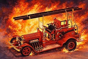 Atlantis 1-24 Tom Daniel - Fire Iron Old Time Fire Engine Show Rod